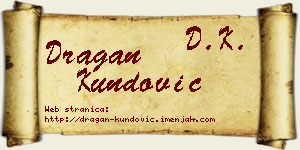 Dragan Kundović vizit kartica